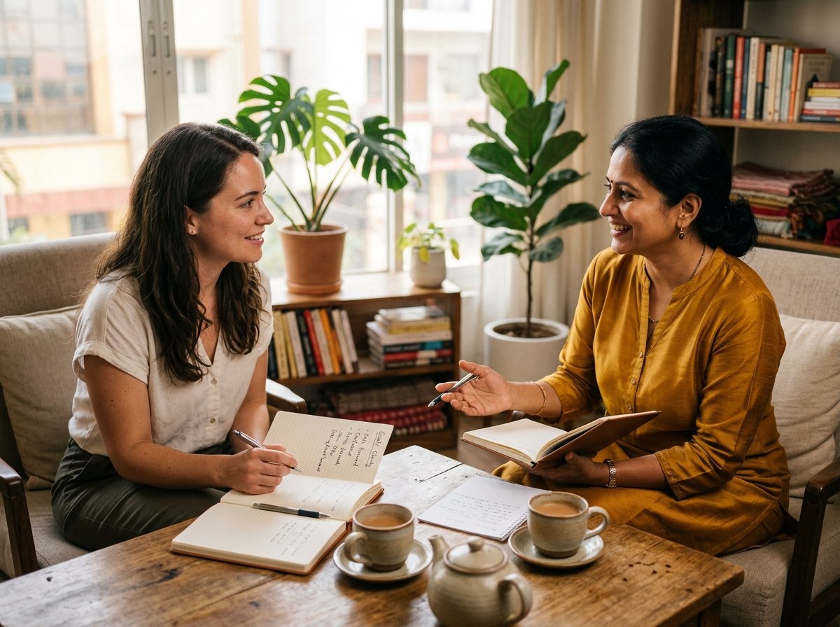 Supportive mentoring and life coaching session at Tamil Life Coach